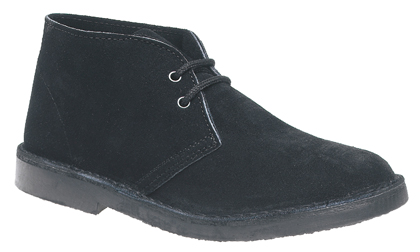 Basics Round Toe Desert Boot Black